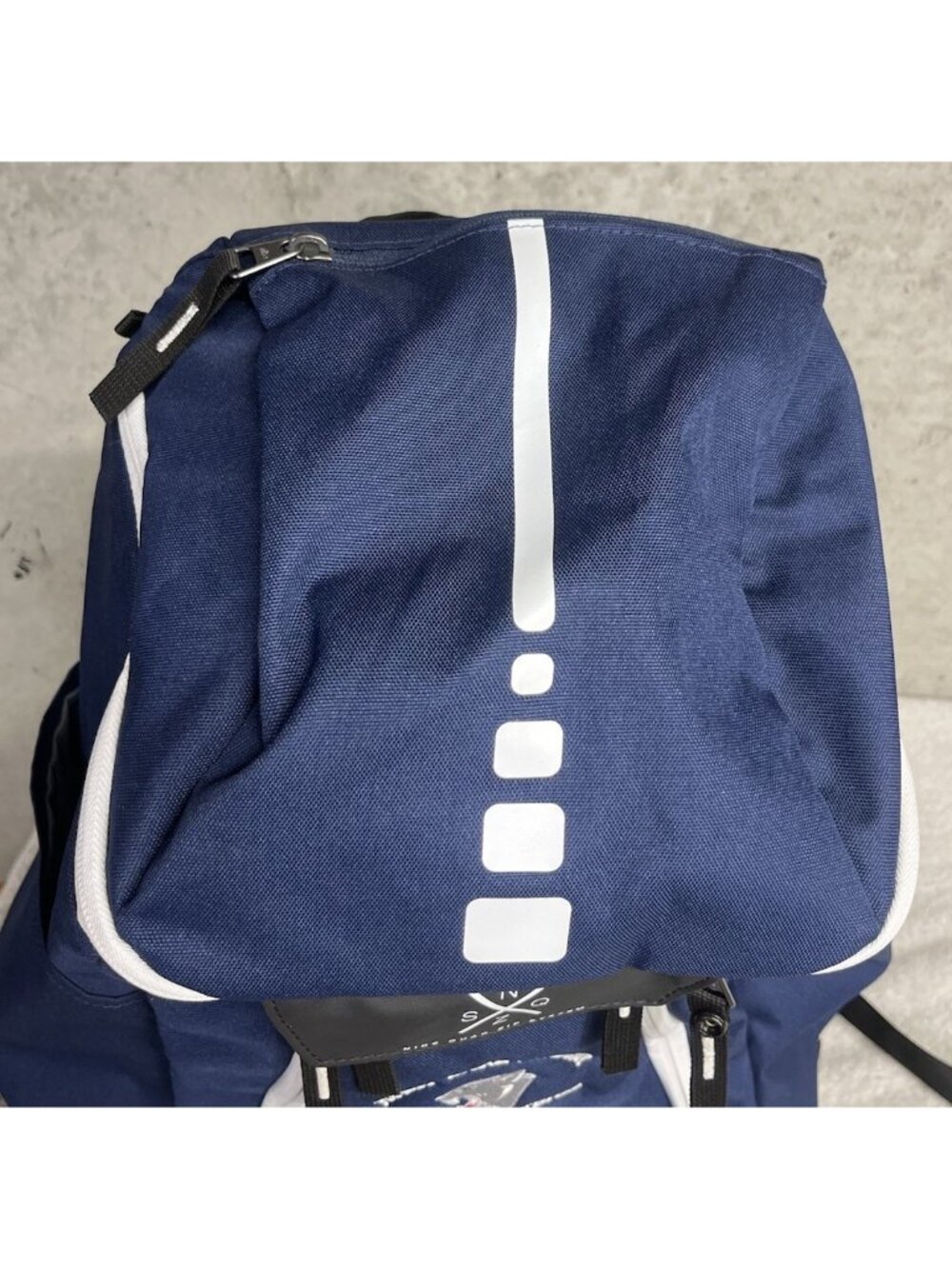Nike Elite Quad Zip System 2.0 Navy Blue Basketball Hoops Backpack BA5259 410 - Picture 4 of 11